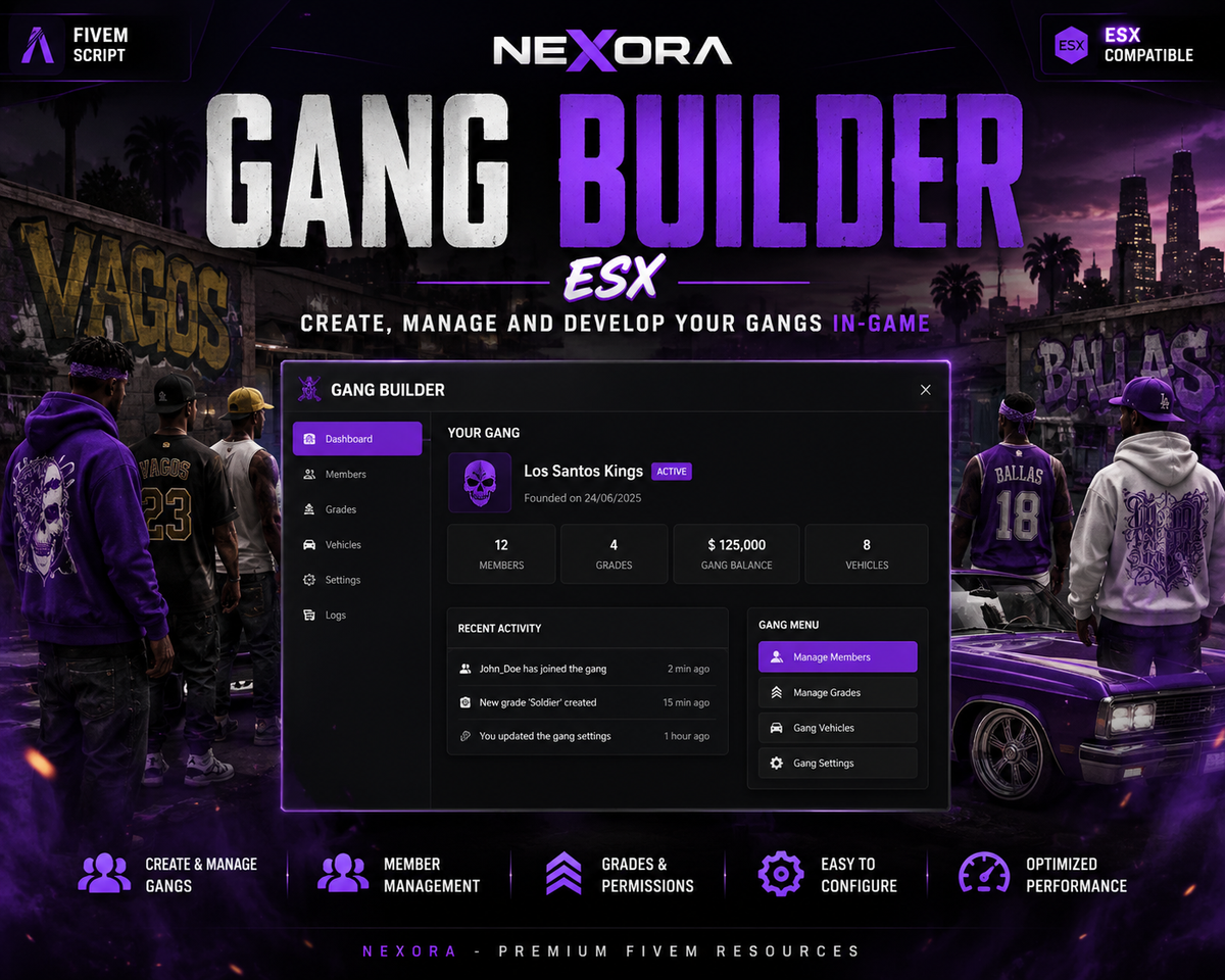 NEXORA Gang Builder — ESX